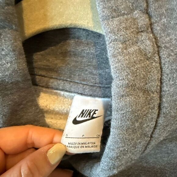 Nike fleece hoodie pullover dark grey size small - Picture 5 of 12